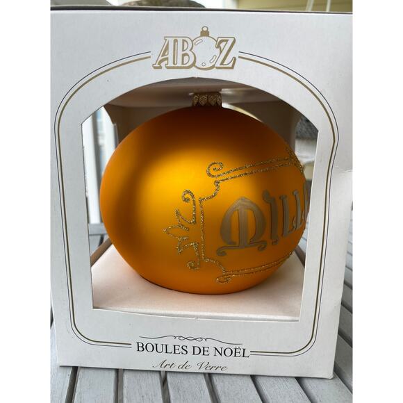 Vintage millennium glass XL Christmas tree ornament, 2000, Made in Poland, 6" - Picture 5 of 8